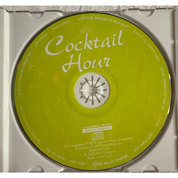 Cocktail Hour CD Pier 1 Imports 2003 UMG Special Market 80s 90s Hits Compilation - Picture 5 of 6